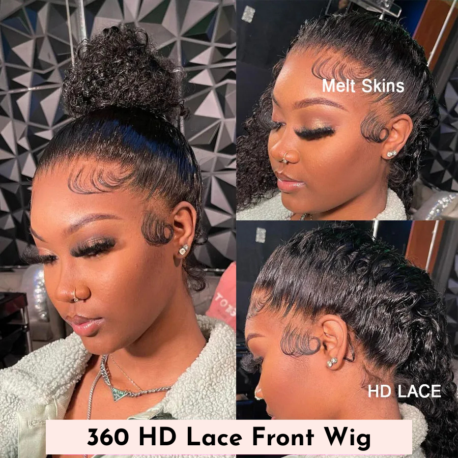 360 HD Lace Curly Wig – Full Lace, Water Wave, 250% Density Mareeyama Moments.