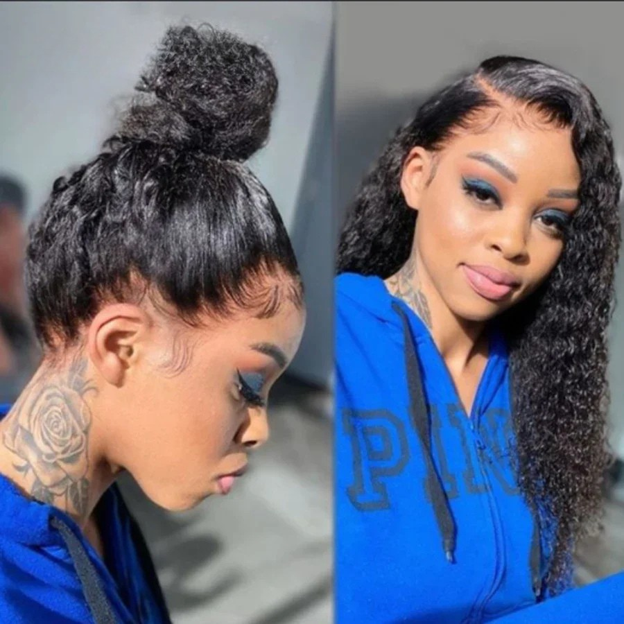 360 HD Lace Curly Wig – Full Lace, Water Wave, 250% Density Mareeyama Moments.