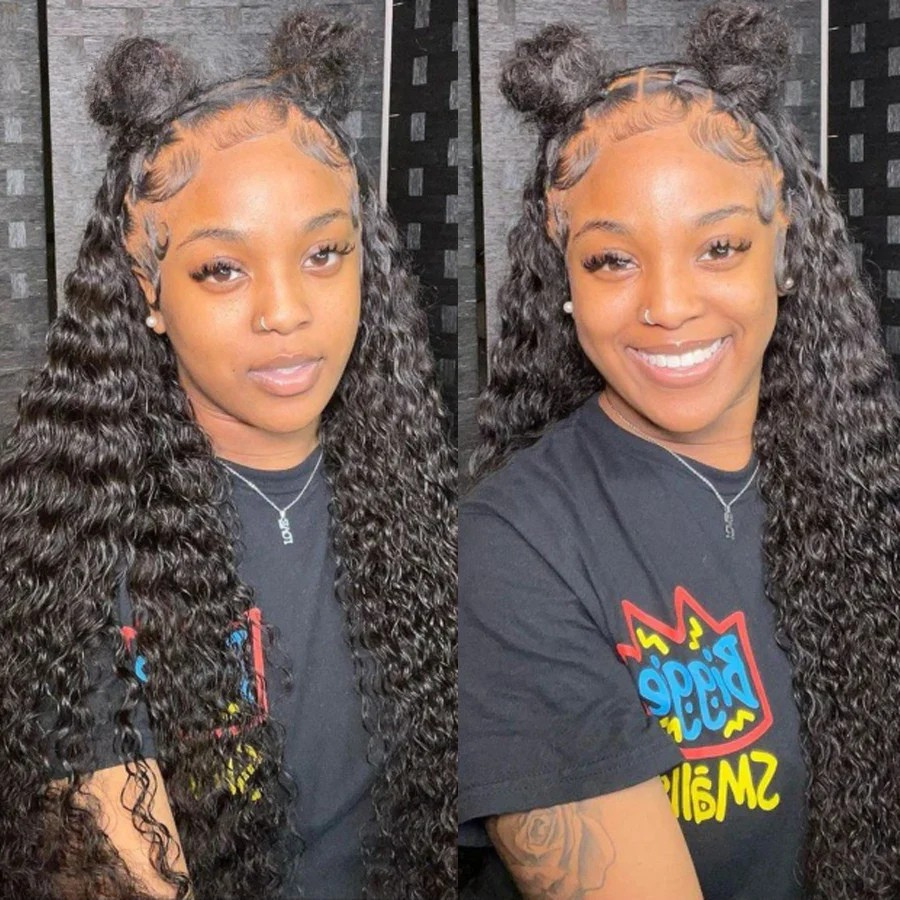 360 HD Lace Curly Wig – Full Lace, Water Wave, 250% Density Mareeyama Moments.