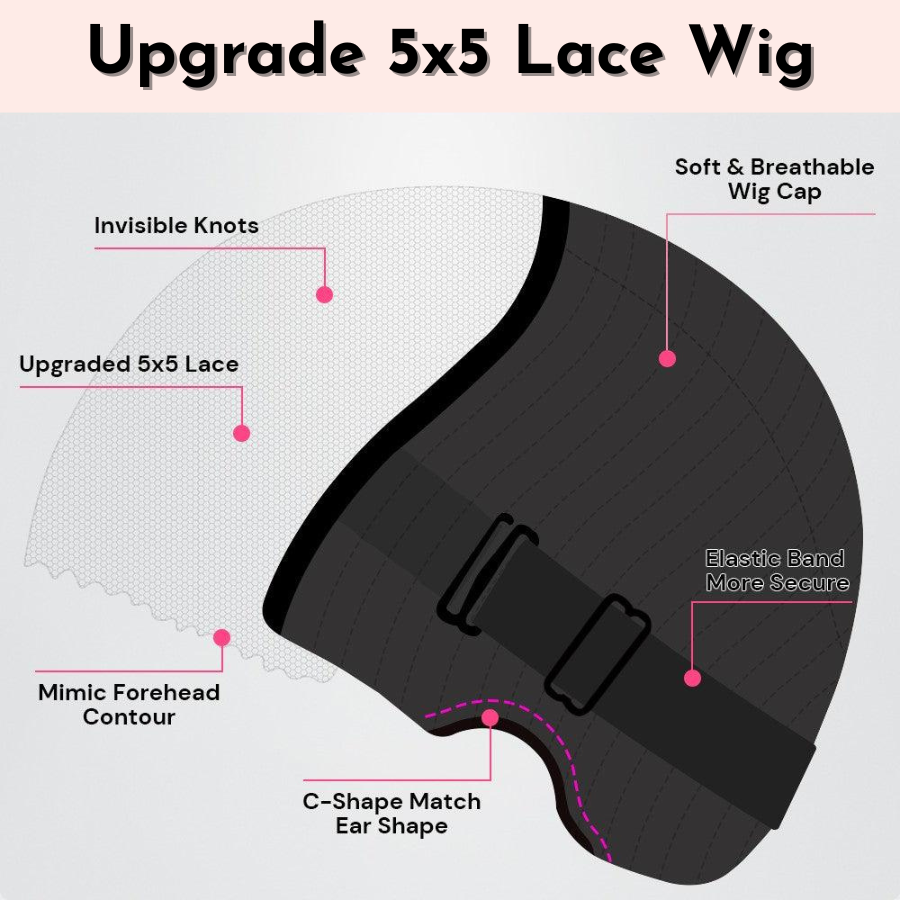 Wear & Go 5x5 HD Lace Closure Wig Straight Pre-Everything Glueless Wig Mareeyama Moments.