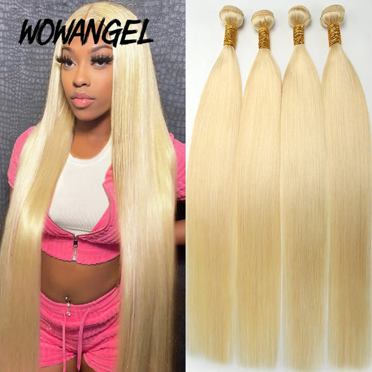 3/4 613 Honey Blonde Color Hair Extension Brazilian Hair Weave Bundles Mareeyama Moments.