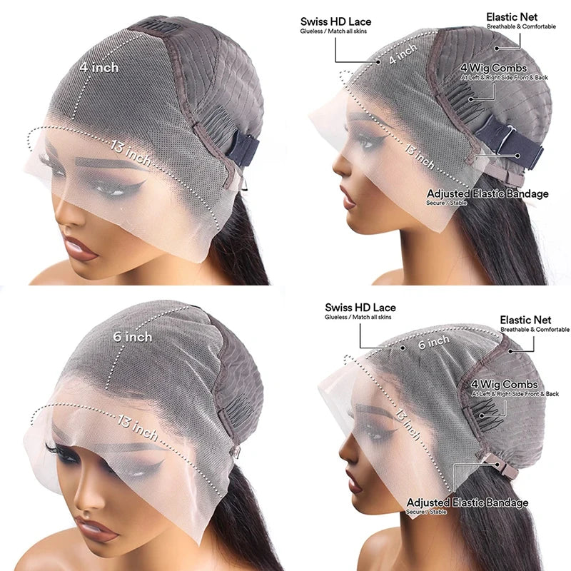 Hair Deep Wave 13x6 Highlight Lace Frontal Wig Human Hair 13x4 Ombre Lace Mareeyama Moments.