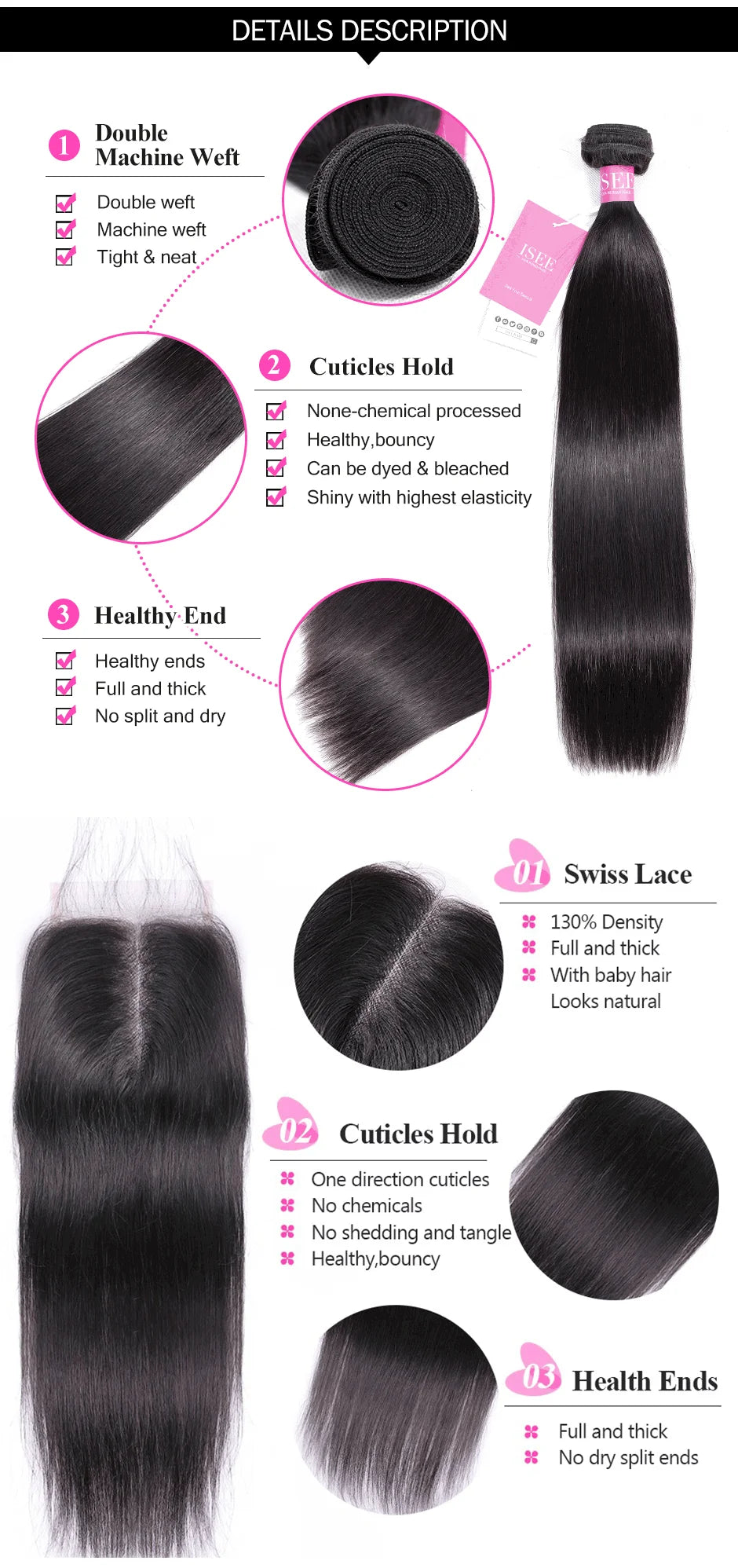 Human Hair Bundles With Closure Remy 3 Bundles With Closure Mareeyama Moments.