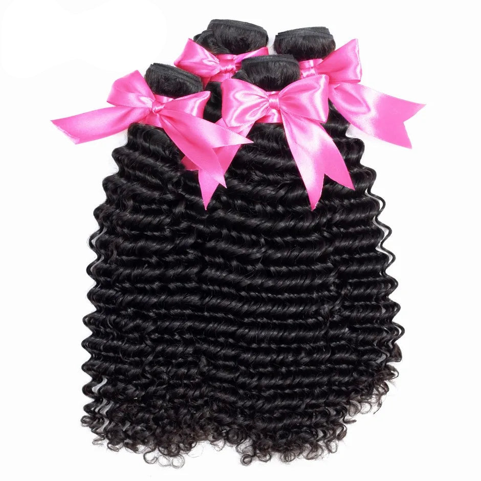 Mongolian Deep Curly Hair Extensions Human Hair Bundles Mareeyama Moments.