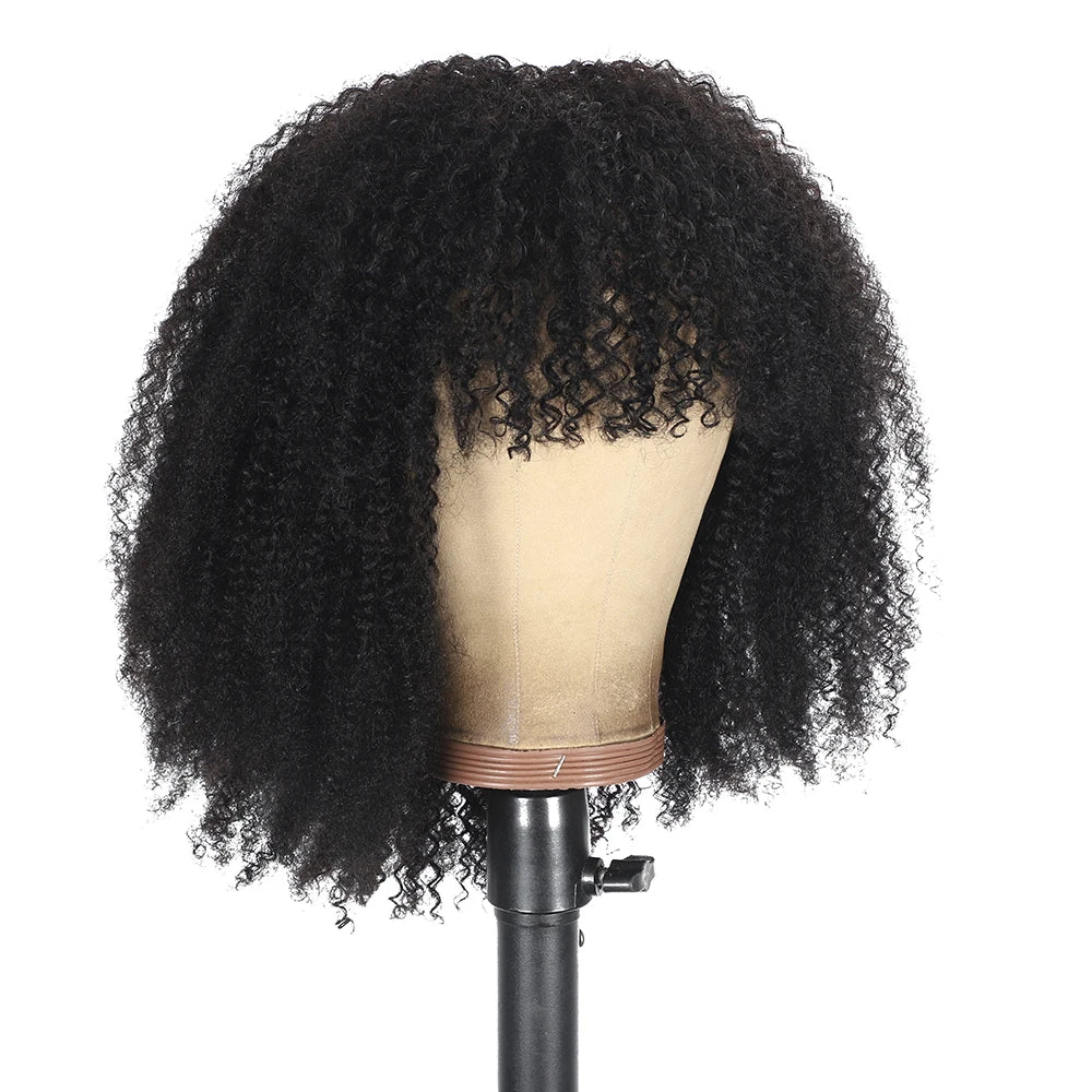Afro Kinky Curly Human Hair Wigs Mareeyama Moments.