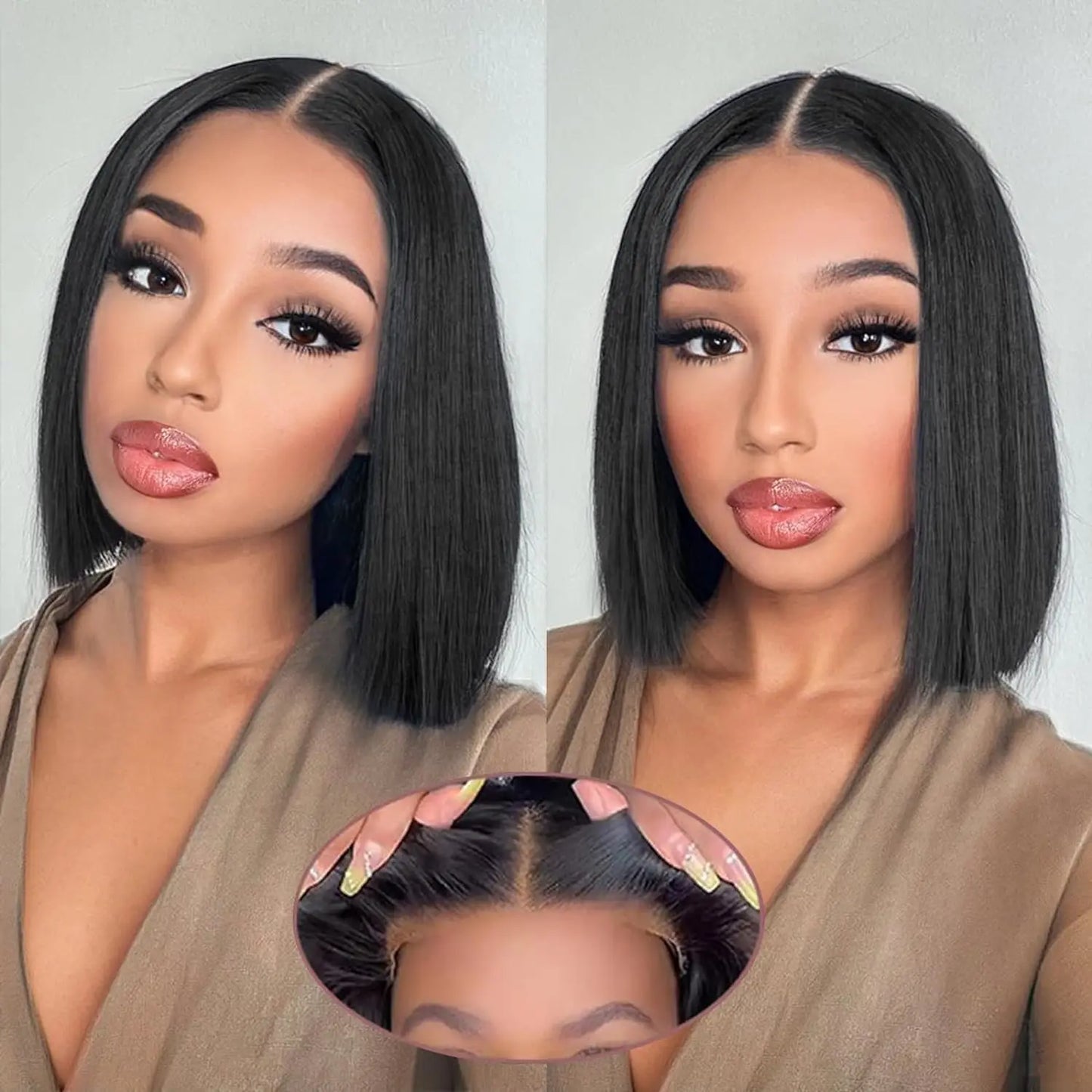 Wear And Go Glueless Bob Straight Pre Cut Lace Front Mareeyama Moments.