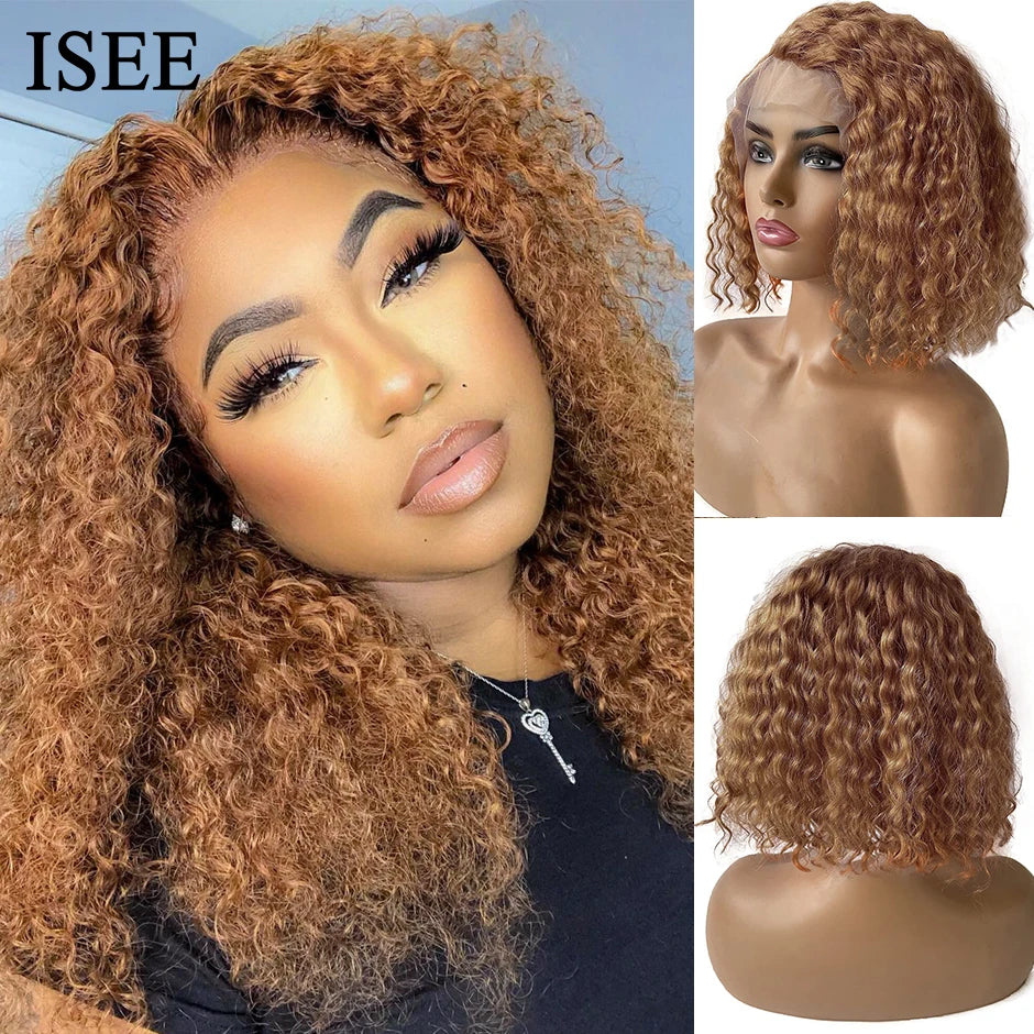 Ginger Curly Bob Wigs Lace Front Wig Curly Ginger Mareeyama Moments.