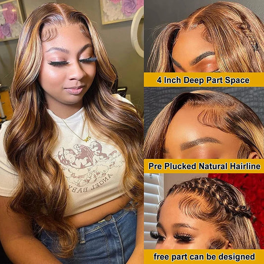 Blonde Body Wave 13X6 Hd Lace Frontal Wigs Hd Lace Wig 13X6 Human Hair 13x4 Mareeyama Moments.