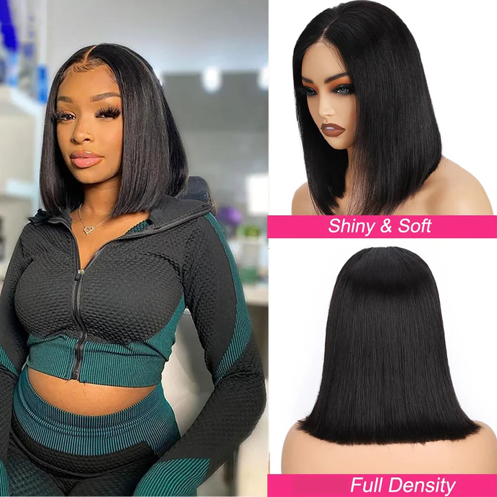 Wear And Go Glueless Bob Straight Pre Cut Lace Front Mareeyama Moments.