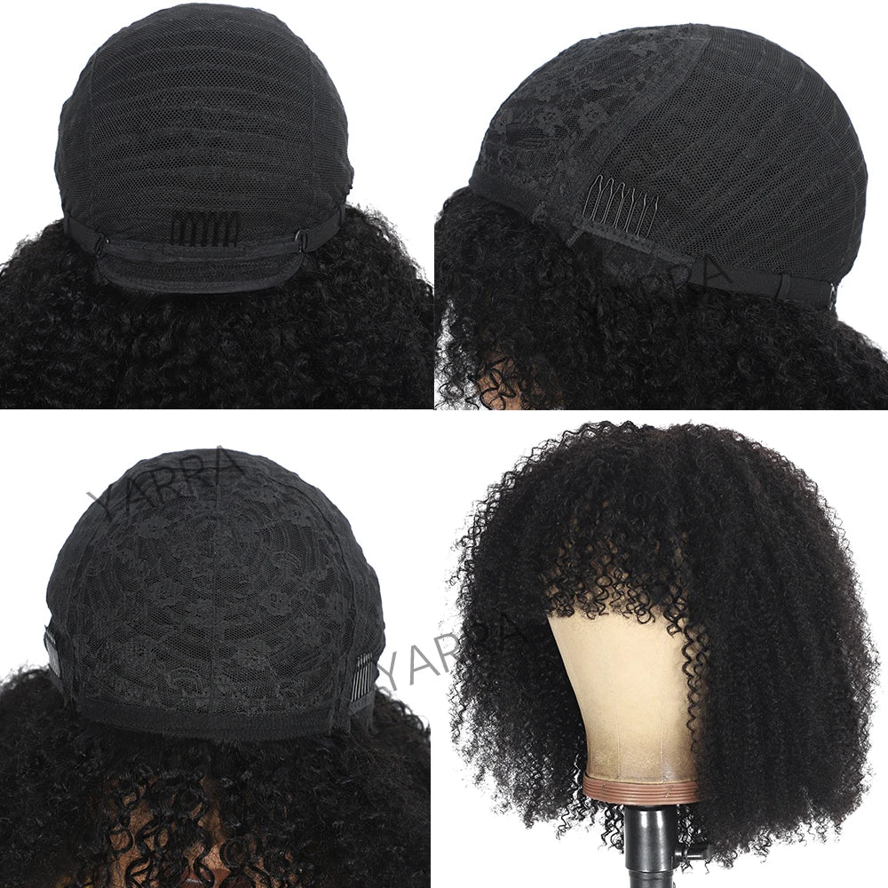 Afro Kinky Curly Human Hair Wigs Mareeyama Moments.