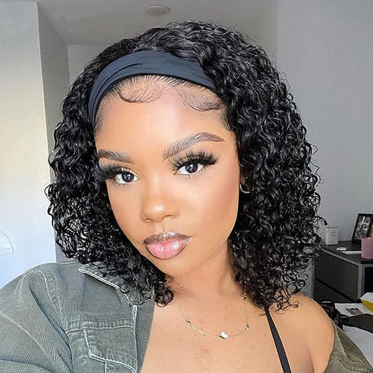 Brazilian Kinky Curly Headband Wigs Wear And Go Glueless Mareeyama Moments.