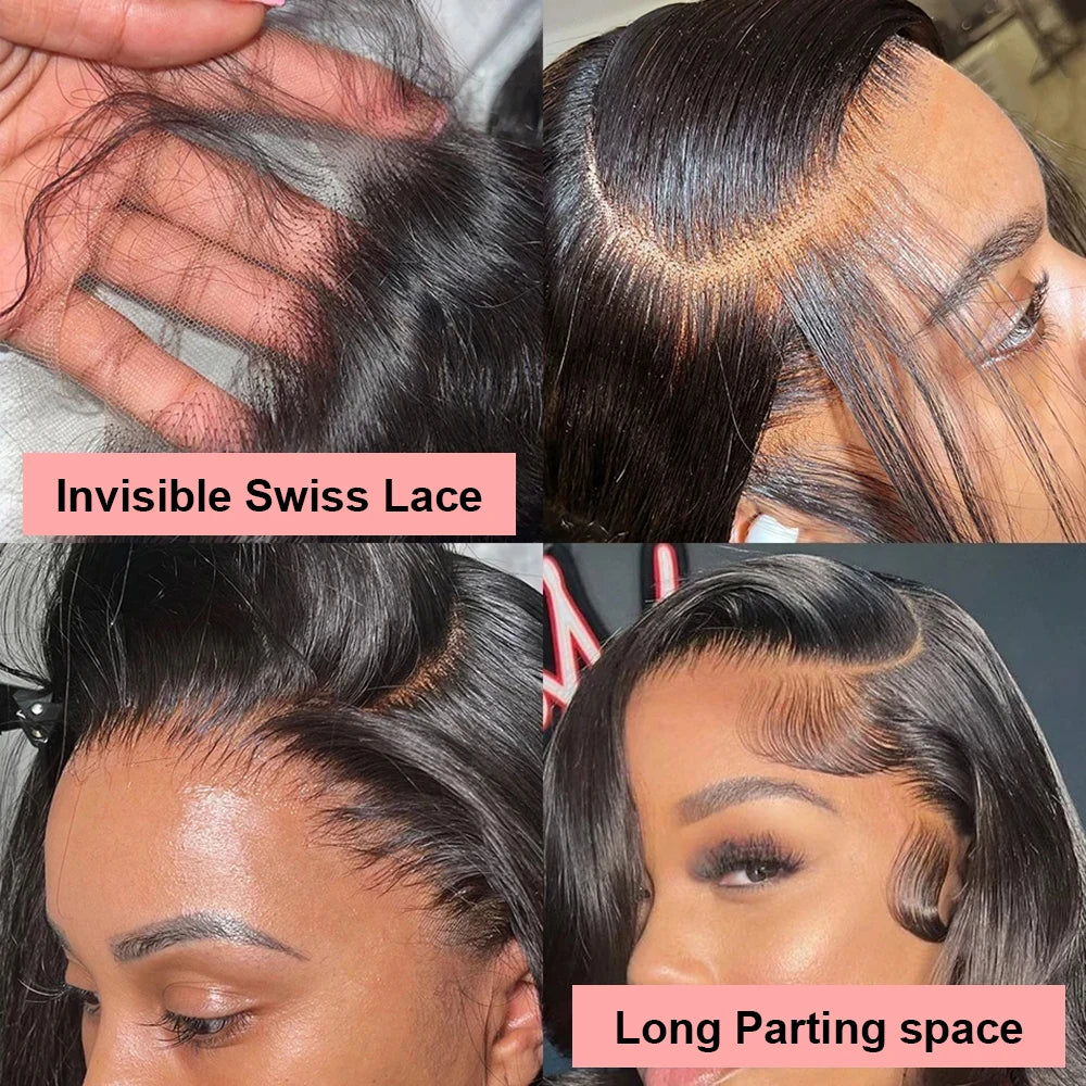 Short Bob Wig 13x6 HD Lace Frontal Human Hair Glueless Mareeyama Moments.