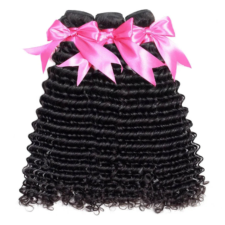 Mongolian Deep Curly Hair Extensions Human Hair Bundles Mareeyama Moments.