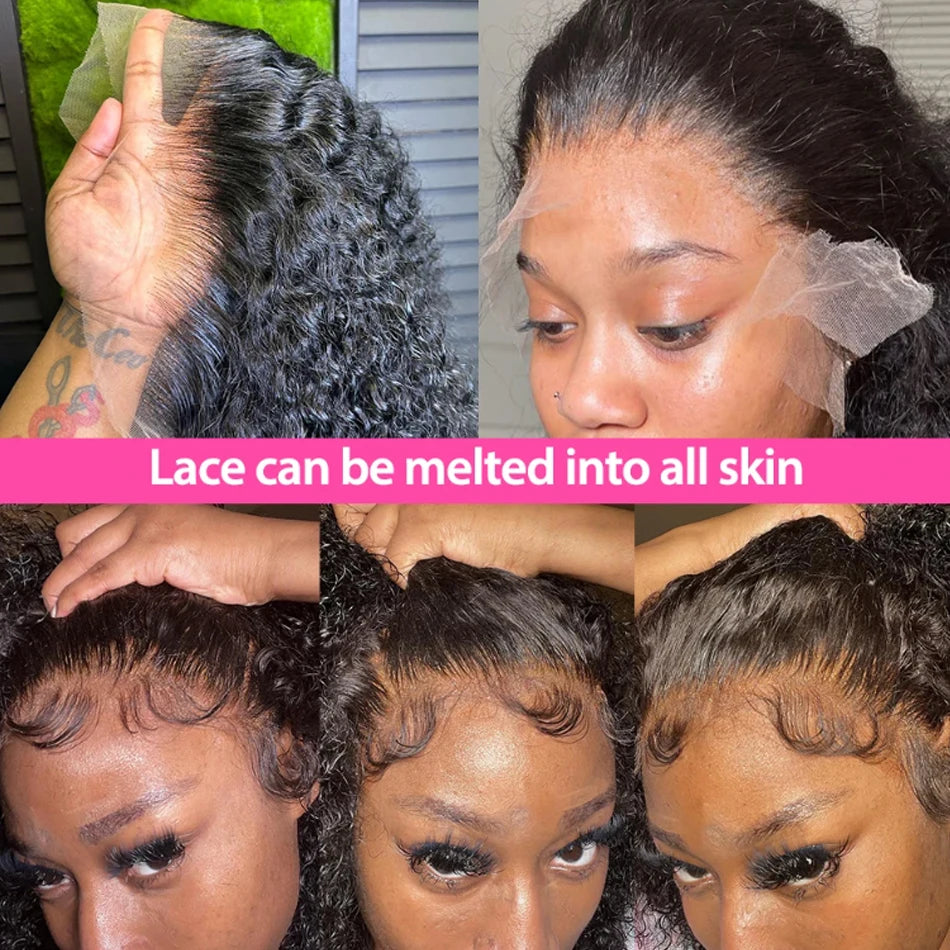 Kinky Curly Bob Wig Lace Frontal Hair Wigs 100% Brazilian Glueless Mareeyama Moments.