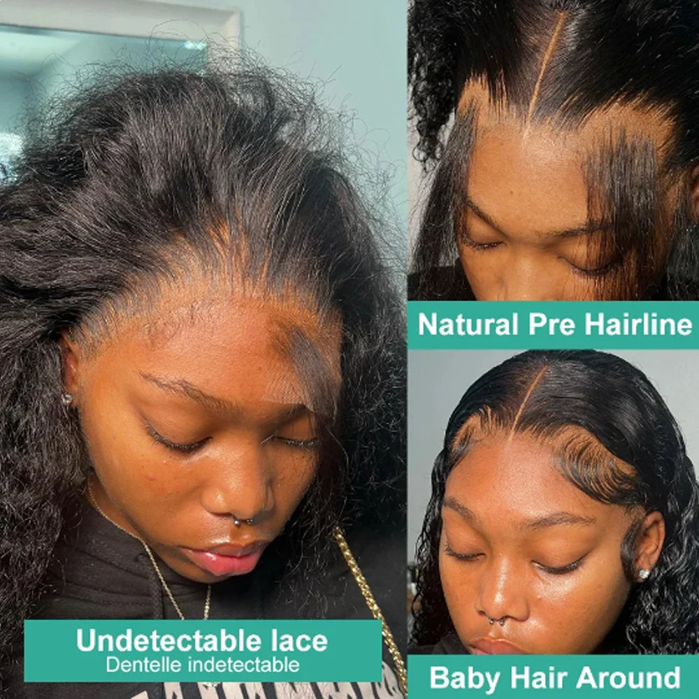 Kinky Curly Bob Wig Lace Frontal Hair Wigs 100% Brazilian Glueless Mareeyama Moments.