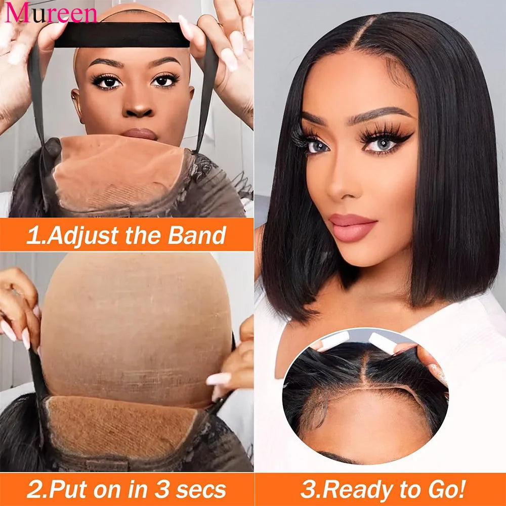 Wear And Go Glueless Bob Wig Mareeyama Moments.