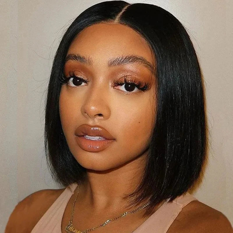 Short Bob Wig 13x6 HD Lace Frontal Human Hair Glueless Mareeyama Moments.