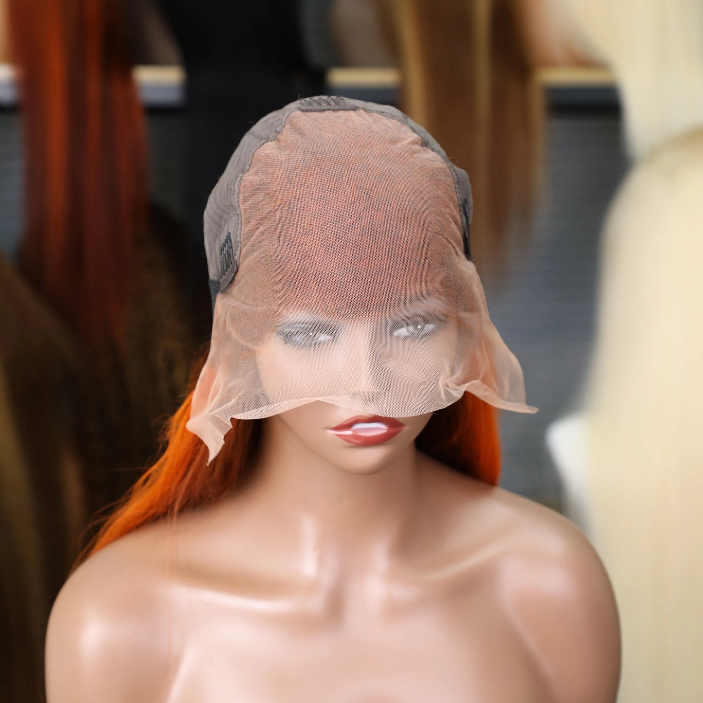4/350 Highlight Straight Lace Front Wigs Ginger Orange Brown Piano Color Remy 13x4 13x6 Transparent Lace Frontal Human Hair Wig Mareeyama Moments.