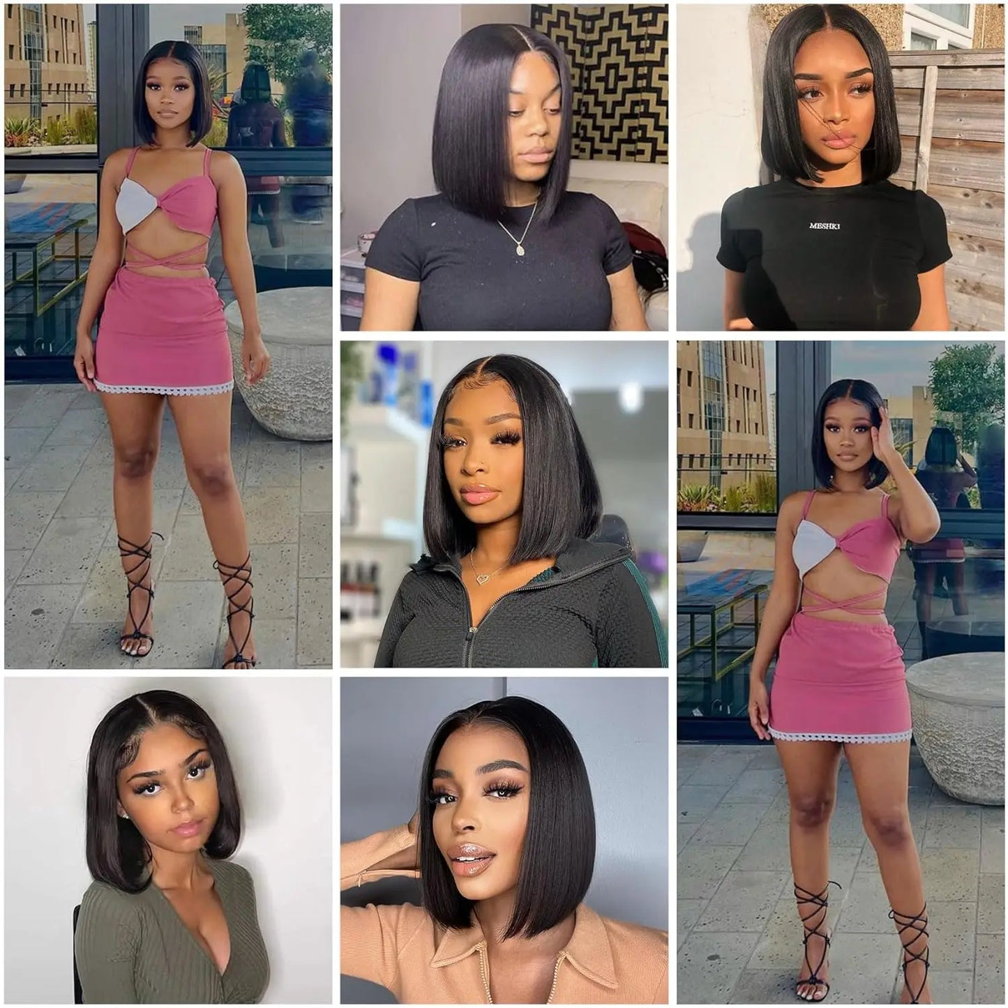 Wear And Go Glueless Bob Straight Pre Cut Lace Front Mareeyama Moments.