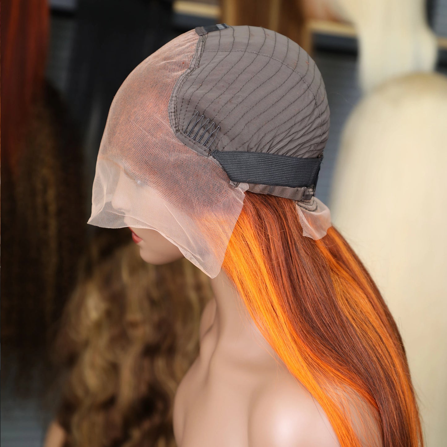 4/350 Highlight Straight Lace Front Wigs Ginger Orange Brown Piano Color Remy 13x4 13x6 Transparent Lace Frontal Human Hair Wig Mareeyama Moments.