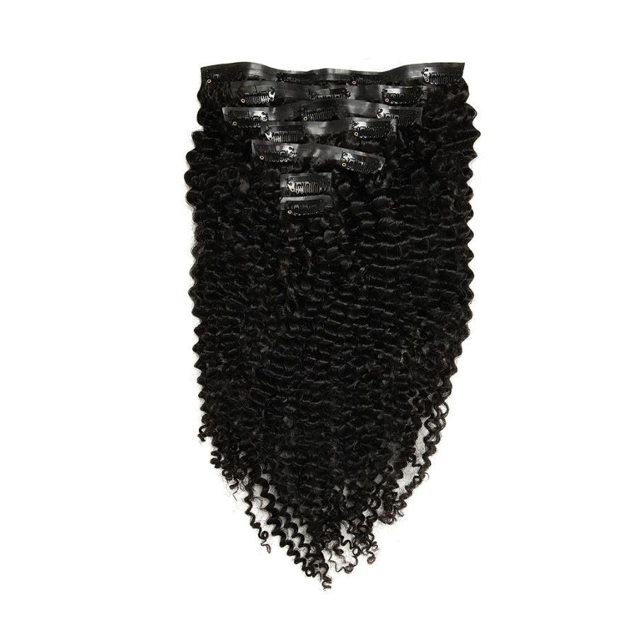 Kinky Curly Seamless Clip Ins Hair Extensions
