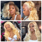 3/4 613 Blonde Human Hair Double Weft Weave Bundles 10A 26 28 30inch Mareeyama Moments.
