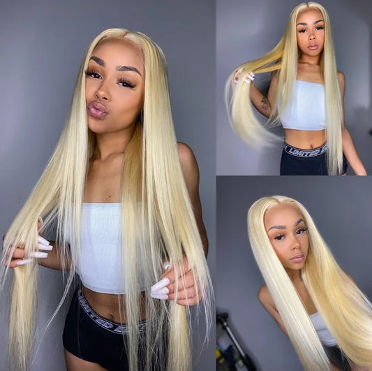 3/4 613 Honey Blonde Color Hair Extension Brazilian Hair Weave Bundles Mareeyama Moments.