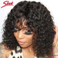 Curly Short Bob Human Hair Wigs Glueless Wig Highlight Honey Water Wave Blonde - MareeYama
