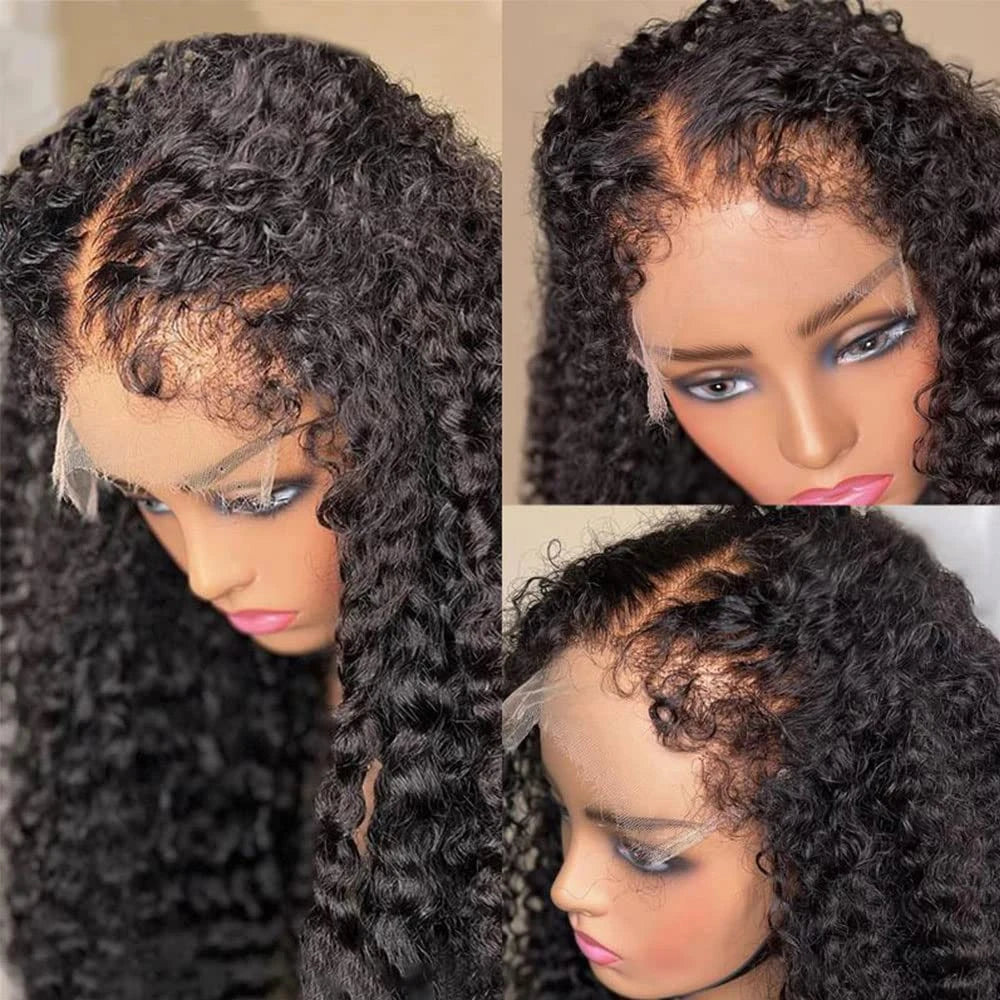 Short Bob Kinky Curly Human Hair Frontal Wig Mareeyama Moments.