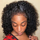 Short Bob Kinky Curly Human Hair Frontal Wig Mareeyama Moments.