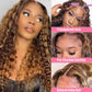 Hair Deep Wave 13x6 Highlight Lace Frontal Wig Human Hair 13x4 Ombre Lace Mareeyama Moments.