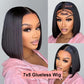 Short Bob Wig 13x6 HD Lace Frontal Human Hair Glueless Mareeyama Moments.