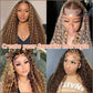 Hair Deep Wave 13x6 Highlight Lace Frontal Wig Human Hair 13x4 Ombre Lace Mareeyama Moments.