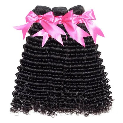 Mongolian Deep Curly Hair Extensions Human Hair Bundles Mareeyama Moments.