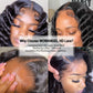 Wow Angel 34inch Human Hair Lace Frontal Wig Deep Wave 13x6 HD Lace Full Frontal Curly Wigs Melts Skins 250% Natural Pre Plucked Mareeyama Moments.