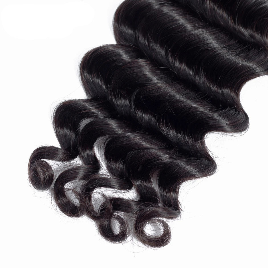Brazilian Loose deep Hair Weave Bundles 100% Remy Human Hair Mareeyama Moments.