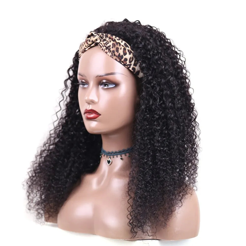 Brazilian Kinky Curly Headband Wigs Wear And Go Glueless Mareeyama Moments.