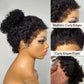 Short Bob Kinky Curly Human Hair Frontal Wig Mareeyama Moments.
