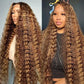 Hair Deep Wave 13x6 Highlight Lace Frontal Wig Human Hair 13x4 Ombre Lace Mareeyama Moments.