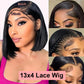 Short Bob Wig 13x6 HD Lace Frontal Human Hair Glueless Mareeyama Moments.