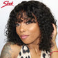 Curly Short Bob Human Hair Wigs Glueless Wig Highlight Honey Water Wave Blonde - MareeYama