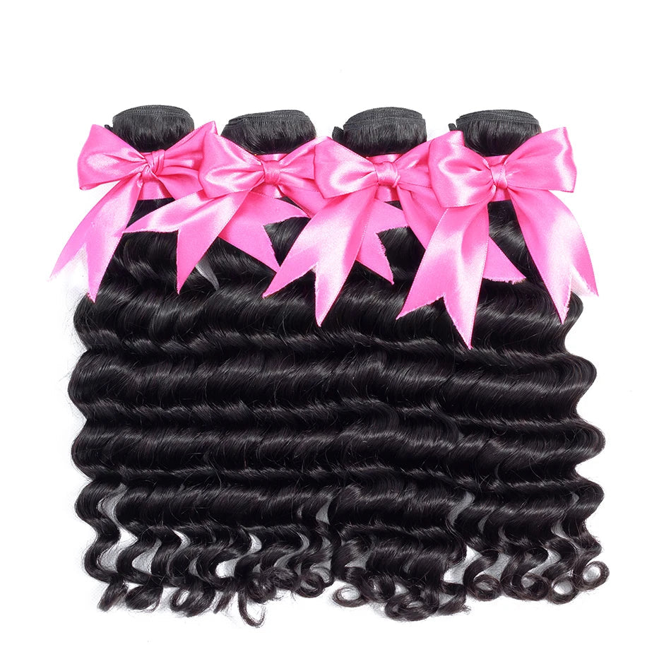 Brazilian Loose deep Hair Weave Bundles 100% Remy Human Hair Mareeyama Moments.