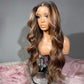 Honey Blonde Highlight Body Wave Wig – 5x5 HD Lace Closure, Glueless Mareeyama Moments.