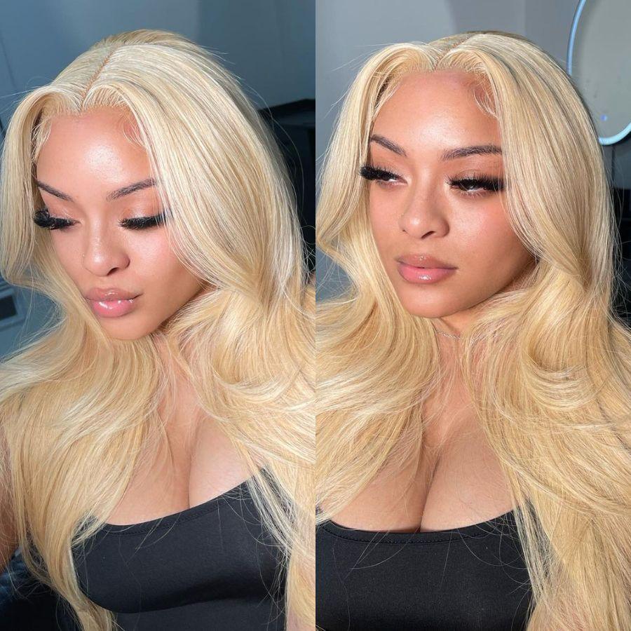 WOWANGEL 613# Blonde Bundles Deal 3pcs 100% Human Hair Weaves