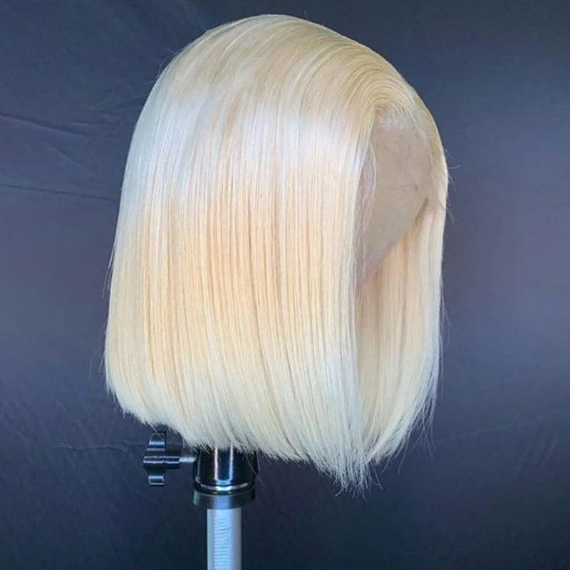 613 Blonde HD Lace Frontal Wig – 13x4 Bob, 10", 180% Density - MareeYama