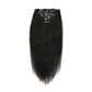 Kinky Straight Seamless Clip Ins Hair Extensions