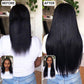 Kinky Straight Seamless Clip Ins Hair Extensions