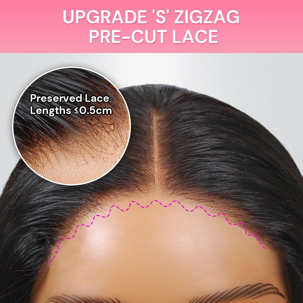 Wear & Go 5x5 Skinlike Real HD Lace Closure Wig Curly BOB Glueless Install