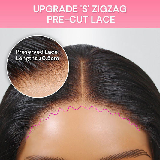 Wear & Go 5x5 Skinlike Real HD Lace Closure Wig Curly BOB Glueless Install
