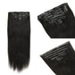 Yaki Straight Seamless Clip Ins Hair Extensions
